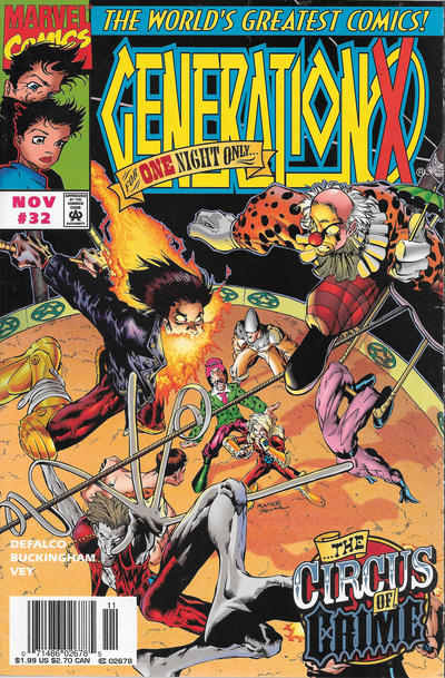 Cover for Generation X (Marvel, 1994 series) #32 [Newsstand]