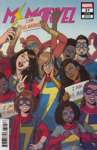 Cover for Ms. Marvel (Marvel, 2016 series) #37 [Variant Edition]