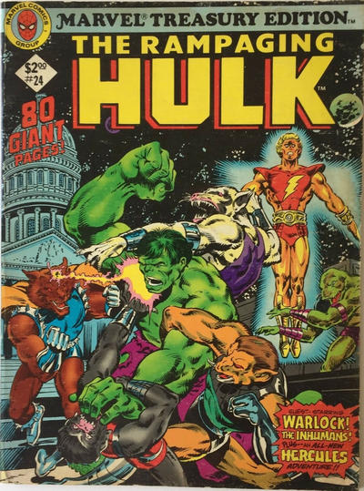 Cover for Marvel Treasury Edition (Marvel, 1974 series) #24 [Direct]