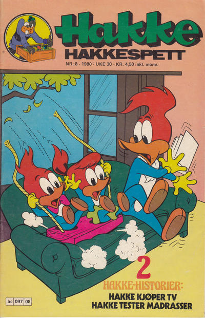 Cover for Hakke Hakkespett (Semic, 1977 series) #8/1980