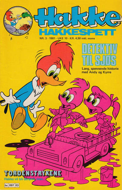 Cover for Hakke Hakkespett (Semic, 1977 series) #3/1981
