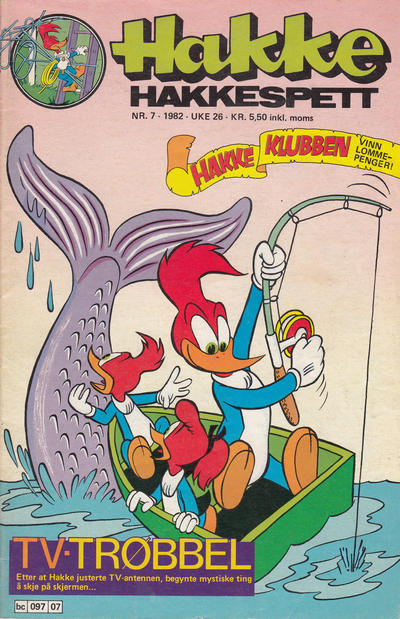 Cover for Hakke Hakkespett (Semic, 1977 series) #7/1982