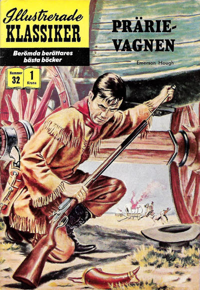 Cover for Illustrerade klassiker (Illustrerade klassiker, 1956 series) #32 [HBN 32] (1:a upplagan) - Prärievagnen