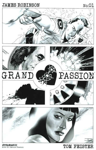 Cover for Grand Passion (Dynamite Entertainment, 2016 series) #1 [Cover B Black & White Retailer Incentive]