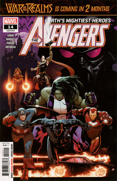 Cover for Avengers (Marvel, 2018 series) #14 (704)