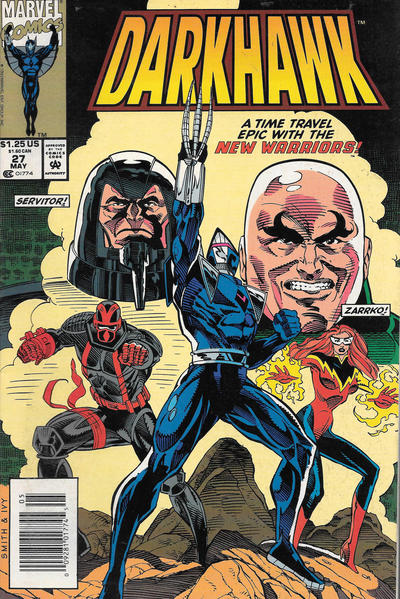 Cover for Darkhawk (Marvel, 1991 series) #27 [Newsstand]