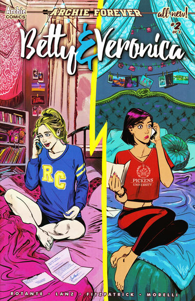 Cover for Betty and Veronica (Archie, 2018 series) #2 [Cover B Veronica Fish]