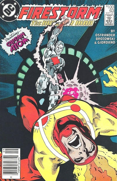 Cover for The Fury of Firestorm (DC, 1982 series) #63 [Canadian]