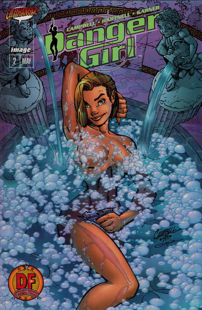 Cover for Danger Girl (Image, 1998 series) #2 [Cover E - Dynamic Forces Exclusive Omnichrome Edition]