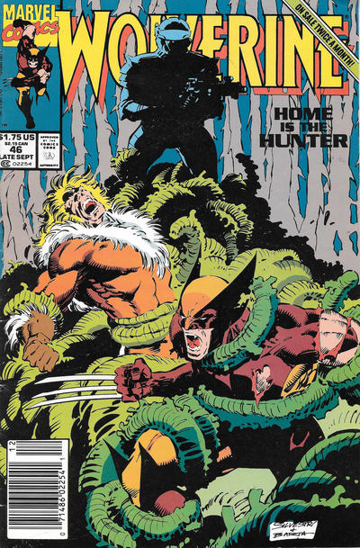 Cover for Wolverine (Marvel, 1988 series) #46 [Newsstand]