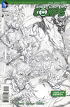 Cover for Green Lantern Corps (DC, 2011 series) #21 [Rags Morales Sketch Cover]