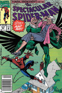 Cover for The Spectacular Spider-Man (Marvel, 1976 series) #187 [Newsstand]