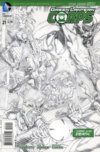 Cover Thumbnail for Green Lantern Corps (DC, 2011 series) #21 [Rags Morales Sketch Cover]