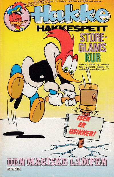 Cover for Hakke Hakkespett (Semic, 1977 series) #3/1984
