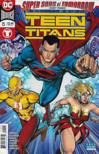 Cover for Teen Titans (DC, 2016 series) #15 [Chad Hardin Cover]