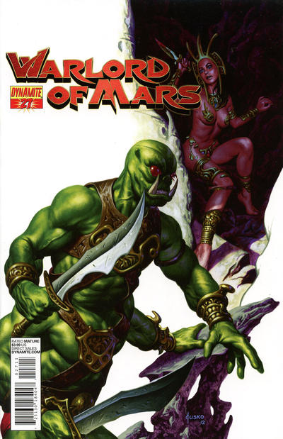 Cover for Warlord of Mars (Dynamite Entertainment, 2010 series) #27 [Cover A - Joe Jusko Cover]