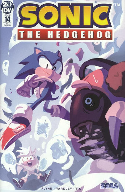Cover for Sonic the Hedgehog (IDW, 2018 series) #14 [Nathalie Fourdraine Cover]
