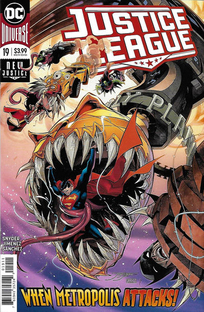 Cover for Justice League (DC, 2018 series) #19 [Jorge Jimenez Cover]
