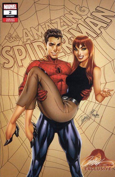 Cover for Amazing Spider-Man (Marvel, 2018 series) #2 (803) [Variant Edition - J. Scott Campbell Exclusive - Cover D]