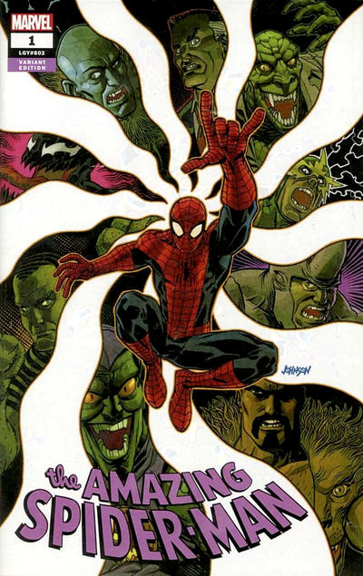 Cover for Amazing Spider-Man (Marvel, 2018 series) #1 (802) [Variant Edition - Sanctum Sanctorum Exclusive - Lucio Parrillo Virgin Cover]