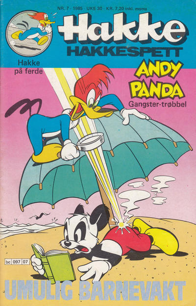 Cover for Hakke Hakkespett (Semic, 1977 series) #7/1985