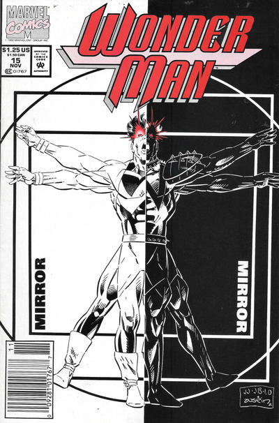 Cover for Wonder Man (Marvel, 1991 series) #15 [Newsstand]