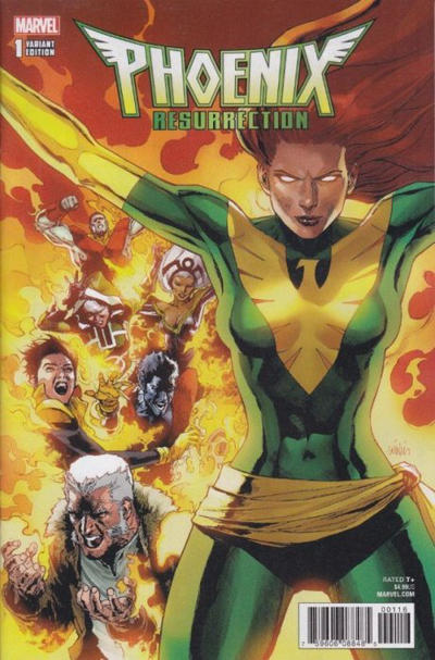 Cover for Phoenix Resurrection: The Return of Jean Grey (Marvel, 2018 series) #1 [Leinil Francis Yu 'Green Costume']