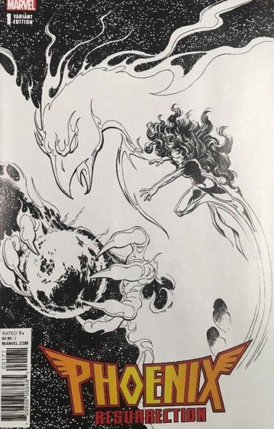 Cover for Phoenix Resurrection: The Return of Jean Grey (Marvel, 2018 series) #1 [John Byrne 'Remastered Sketch']