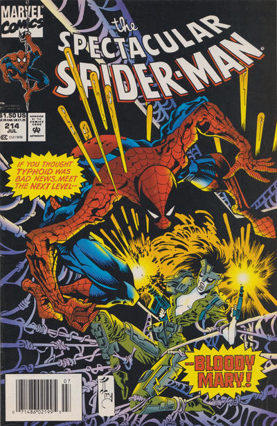 Cover for The Spectacular Spider-Man (Marvel, 1976 series) #214 [Newsstand]
