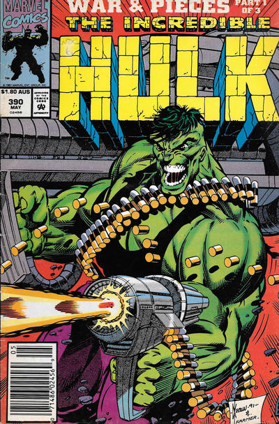 Cover for The Incredible Hulk (Marvel, 1968 series) #390 [Australian]