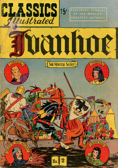 Cover for Classics Illustrated (Gilberton, 1947 series) #2 [HRN 78] - Ivanhoe