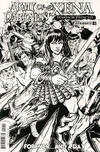 Cover Thumbnail for Army of Darkness / Xena: Warrior Princess Forever...and a Day (2016 series) #1 [Cover E Retailer Incentive B&W]
