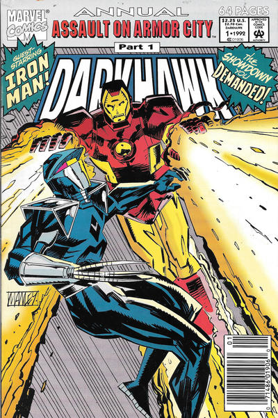 Cover for Darkhawk Annual (Marvel, 1992 series) #1 [Newsstand]