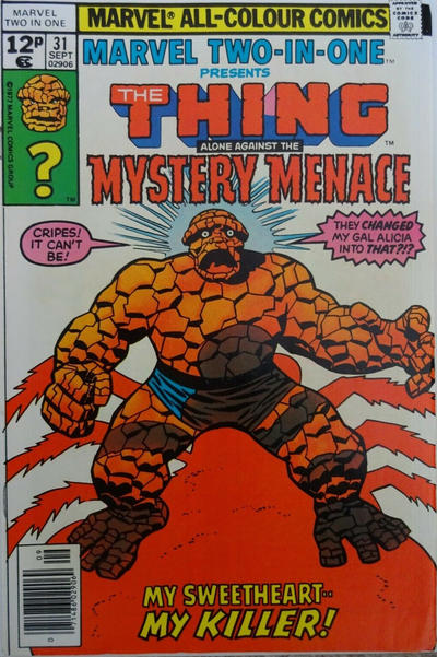 Cover for Marvel Two-in-One (Marvel, 1974 series) #31 [British]