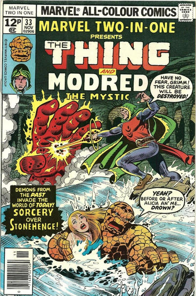 Cover for Marvel Two-in-One (Marvel, 1974 series) #33 [British]