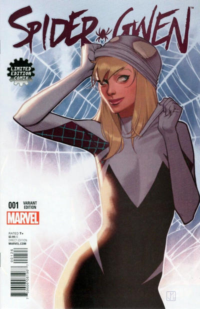 Cover for Spider-Gwen (Marvel, 2015 series) #1 [Variant Edition - Limited Edition Comix Exclusive - Jorge Molina Cover]