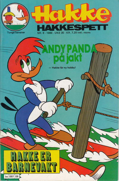 Cover for Hakke Hakkespett (Semic, 1977 series) #8/1986