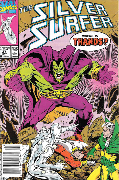 Cover for Silver Surfer (Marvel, 1987 series) #37 [Newsstand]