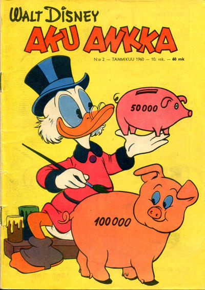 Cover for Aku Ankka (Sanoma, 1951 series) #2/1960