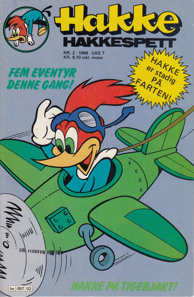 Cover for Hakke Hakkespett (Semic, 1977 series) #2/1988
