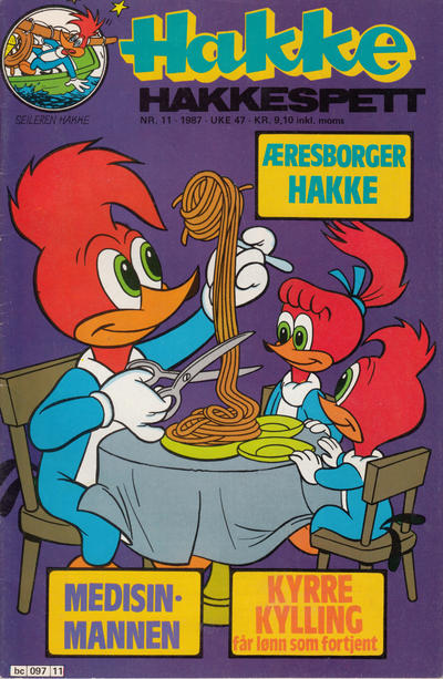 Cover for Hakke Hakkespett (Semic, 1977 series) #11/1987