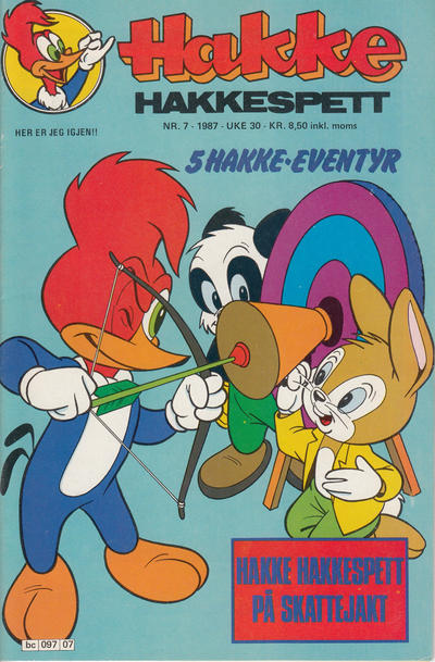 Cover for Hakke Hakkespett (Semic, 1977 series) #7/1987