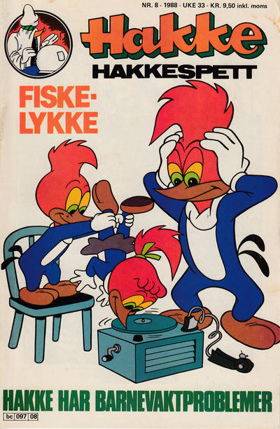 Cover for Hakke Hakkespett (Semic, 1977 series) #8/1988