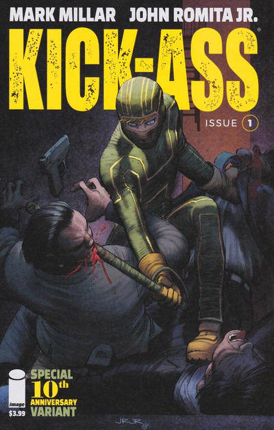 Cover for Kick-Ass (Image, 2018 series) #1 [Cover C - Special 10th Anniversary Variant]