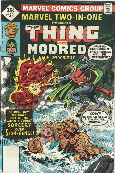Cover for Marvel Two-in-One (Marvel, 1974 series) #33 [Whitman]