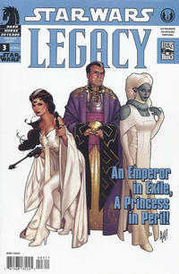 Cover for Star Wars: Legacy (Dark Horse, 2006 series) #3 [Second Printing - Adam Hughes]