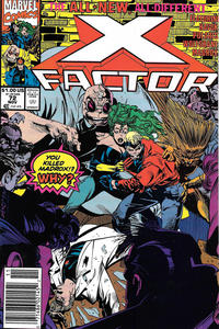 Cover Thumbnail for X-Factor (Marvel, 1986 series) #72 [Newsstand]