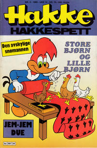 Cover for Hakke Hakkespett (Semic, 1977 series) #4/1989