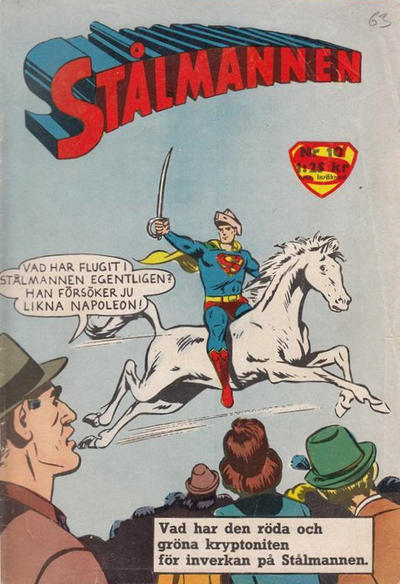 Cover for Stålmannen (Centerförlaget, 1949 series) #10/1963