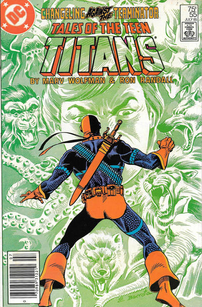 Cover for Tales of the Teen Titans (DC, 1984 series) #55 [Newsstand]